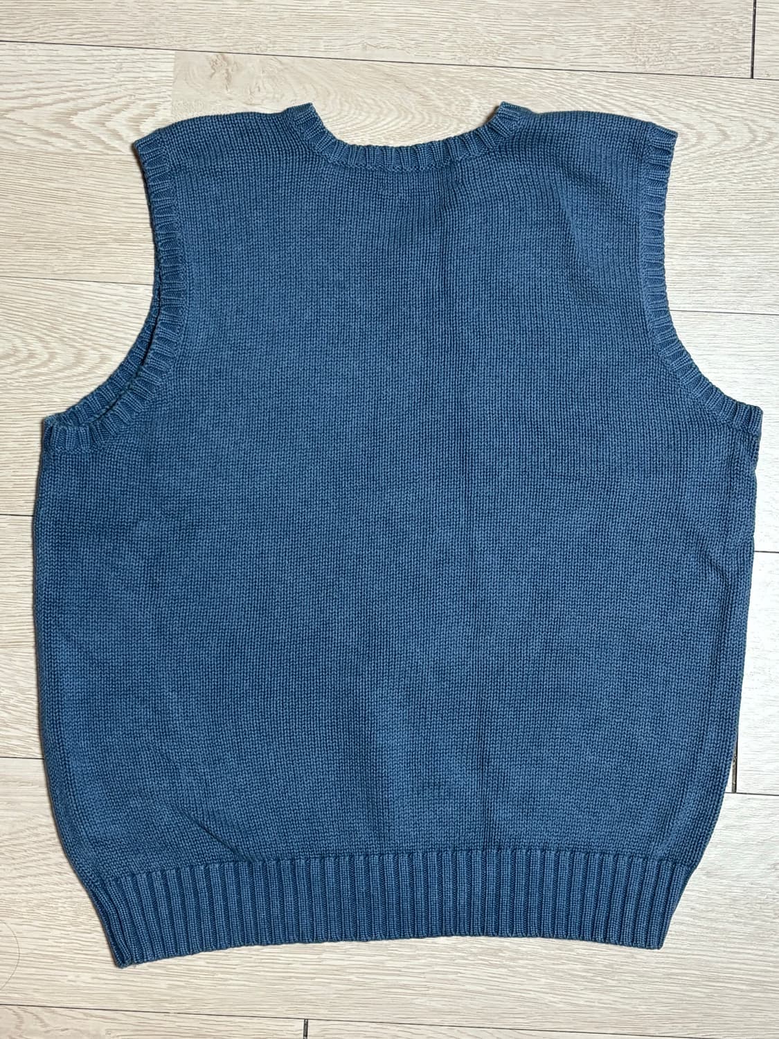 폴로 랄프로렌 블루 니트 조끼 베스트 상품이미지2