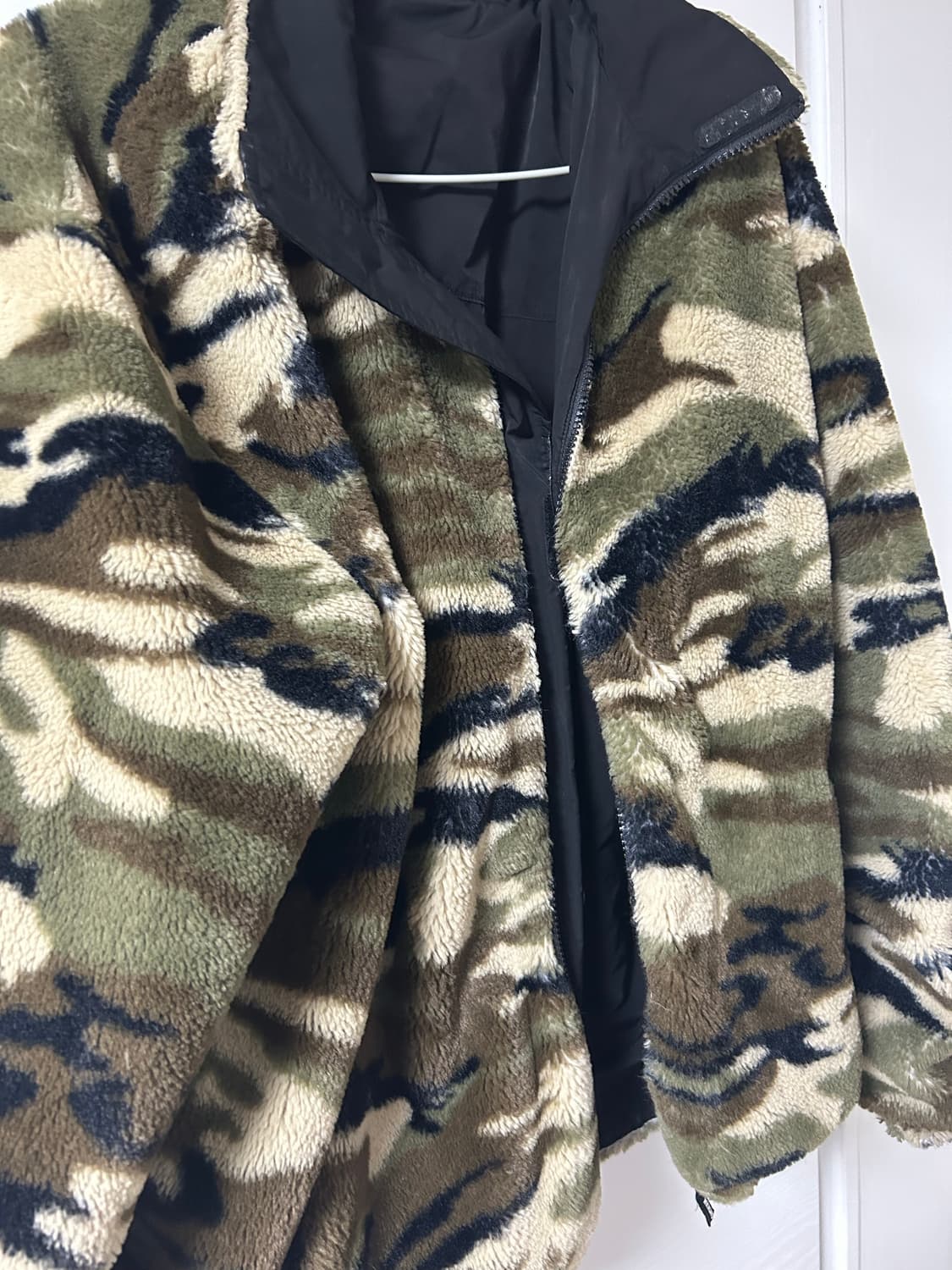 위캔더스 리버시블 카모플라주 후리스 자켓 상품이미지3