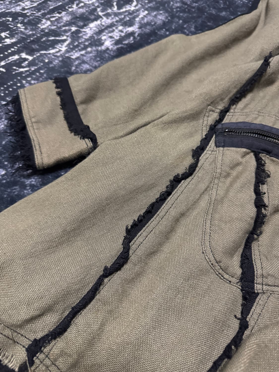 ALGONQUINS Zipper Detail Long Hoodie Zip 상품이미지3