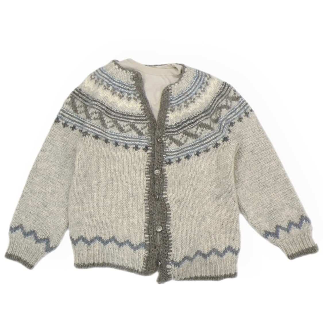 🪶하구미의 겨울 코디세트 🪶 그런지 에스닉 니트 체크 롱스커트  상품이미지2