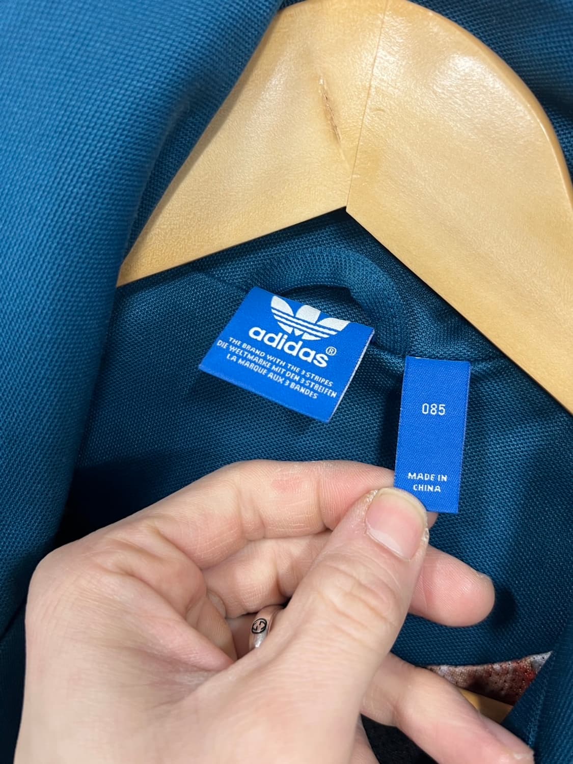 Y2K 아디다스 트레포일 유로파 청록 트랙 져지 상품이미지5