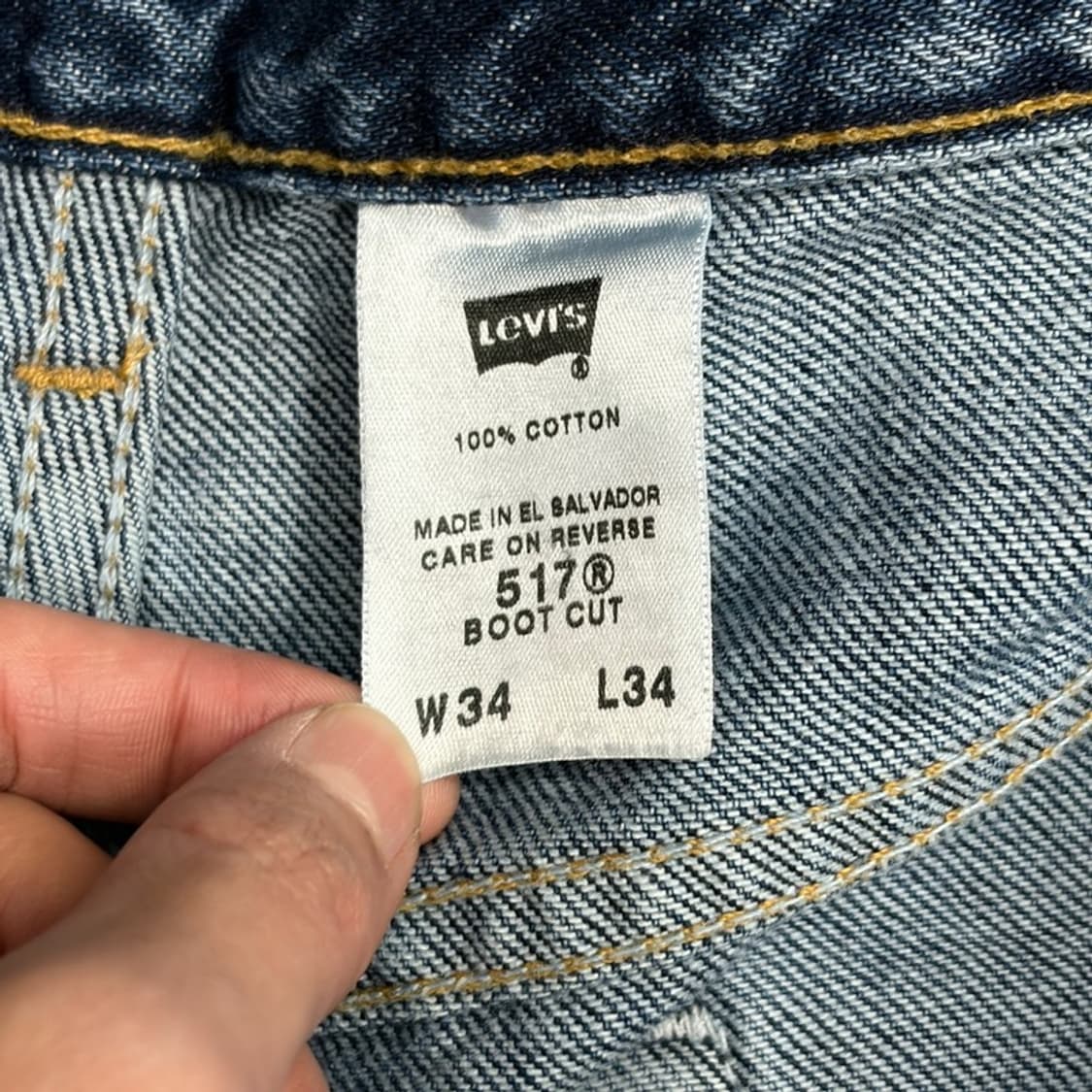 LEVI'S 517 부츠컷 데님진 34X34 상품이미지4