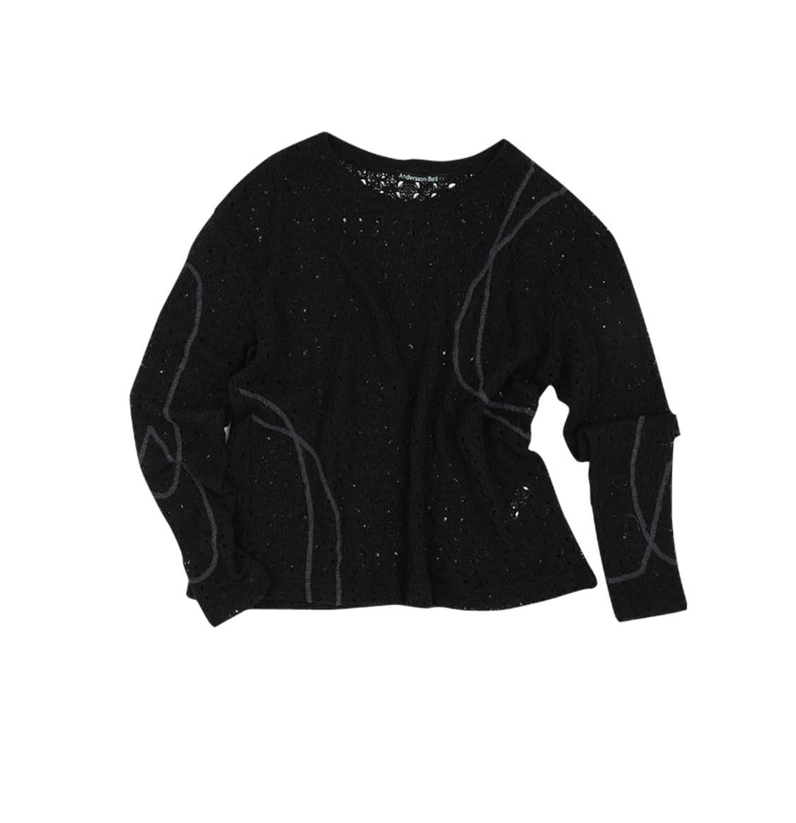 앤더슨벨 왓튼 네트 크루넥 스웨터 상품이미지2