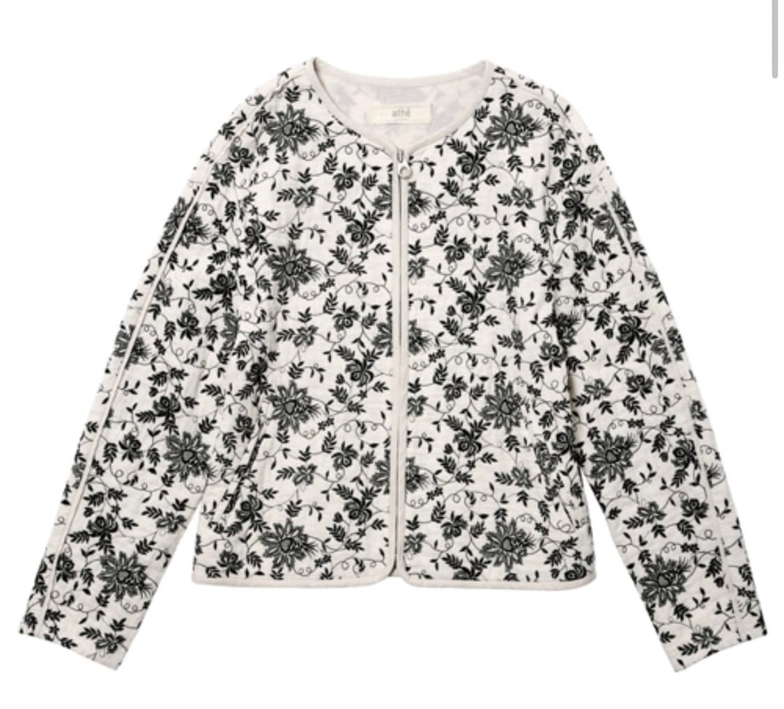athe 아떼 바네사브루노 자수 플라워 봄버 자켓 상품이미지1