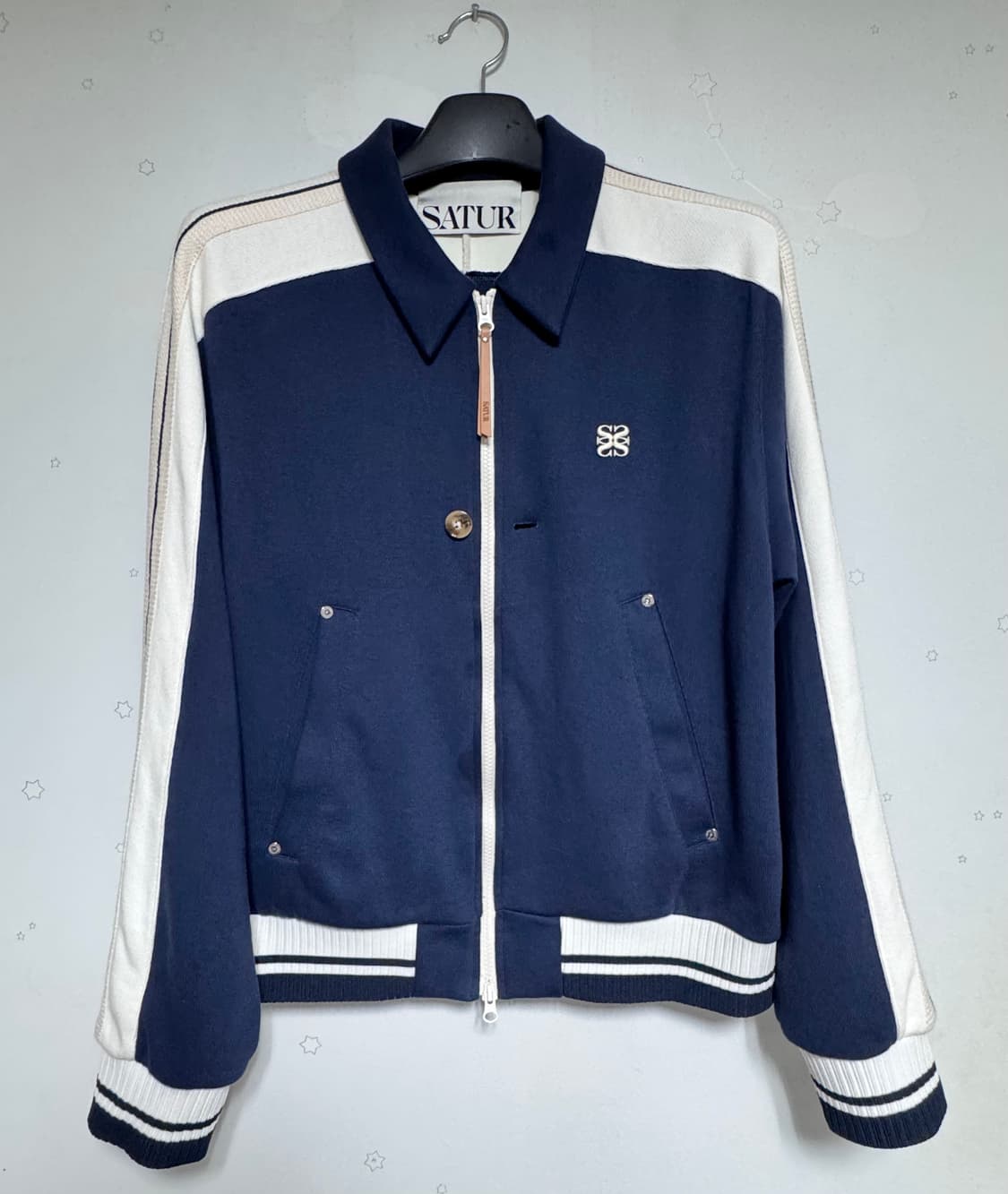 [Satur] 세터 로턴 칼라 트랙 집업 자켓 클래식 네이비 상품이미지2