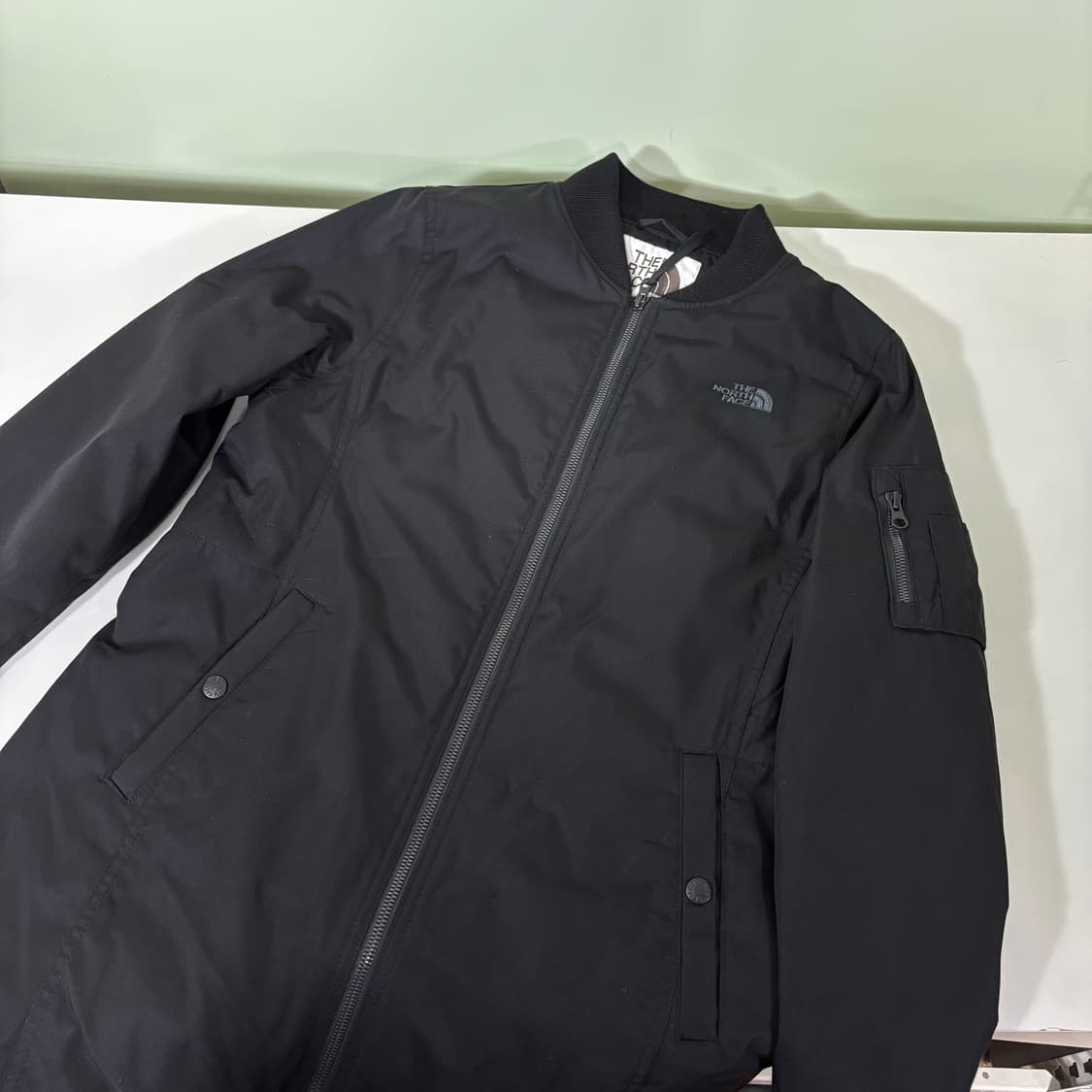 우먼M 노스페이스 블랙 투웨이 롱 블루종자켓 상품이미지1