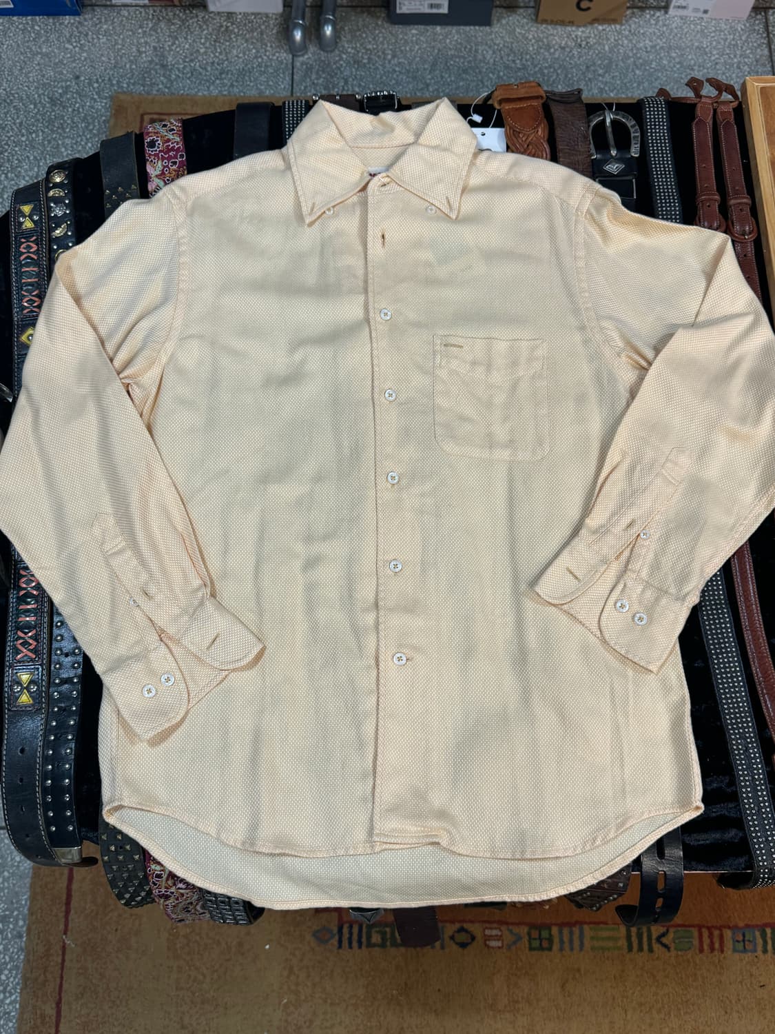 맥그리거 체크 클래식 셔츠 옐로우 m 상품이미지2