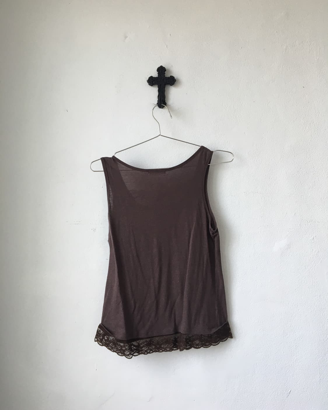 Lace trimming sleeveless 상품이미지3