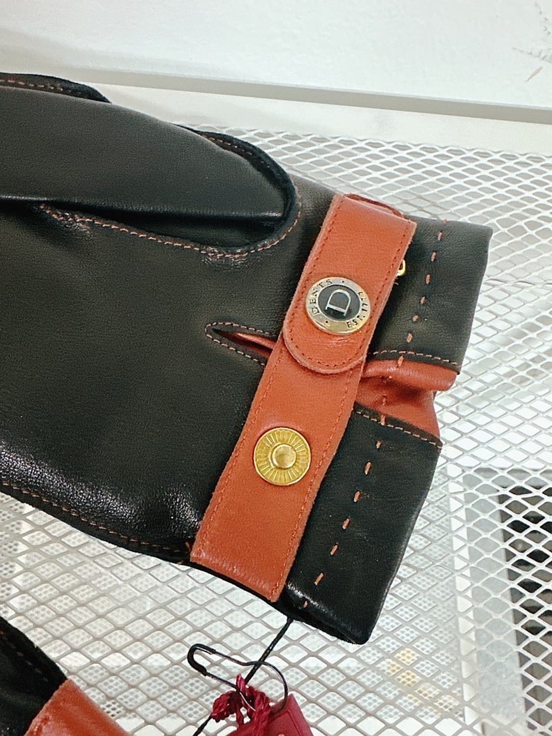 (정품/새상품) 덴츠 남성 브라운 양가죽 울 캐시미어 장갑 상품이미지4