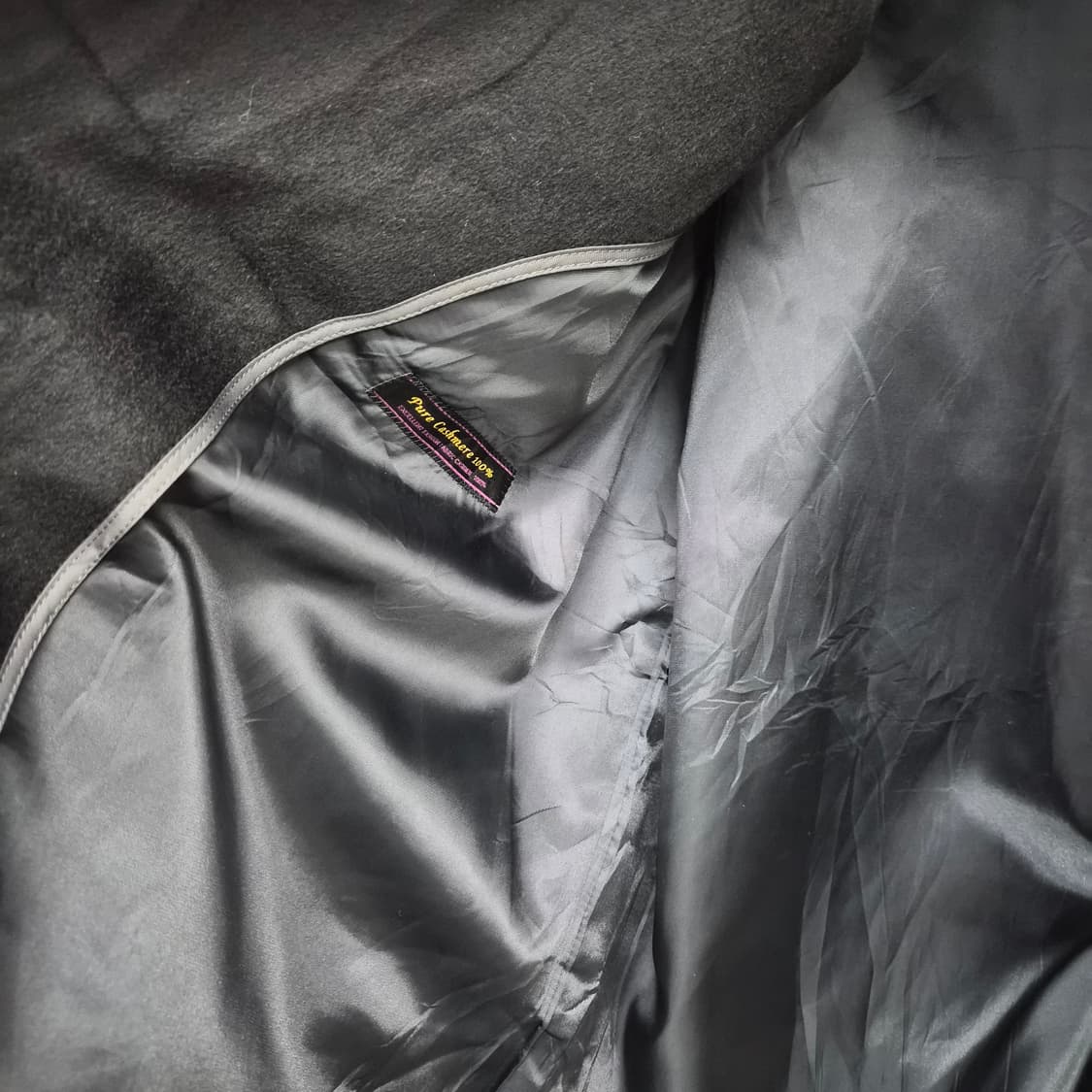 캐시미어 100% 블랙 기본 코트 남성 M 상품이미지4