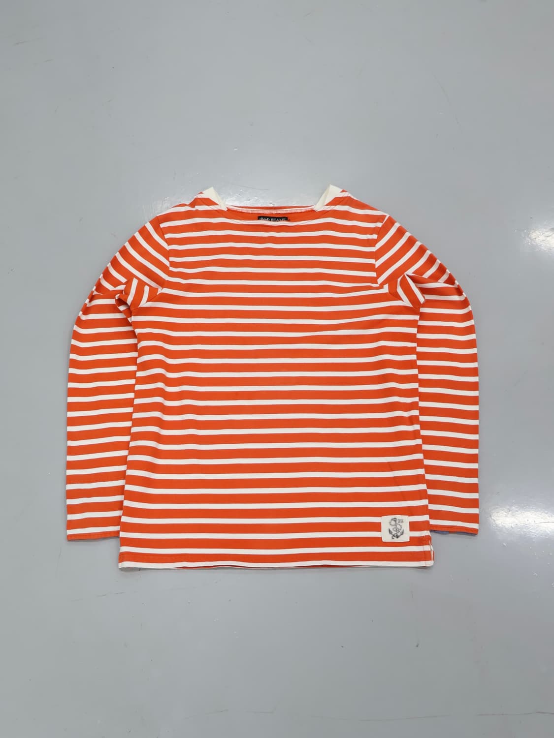 BEAMS HEART Orange Nautical Stripe Tee 상품이미지1