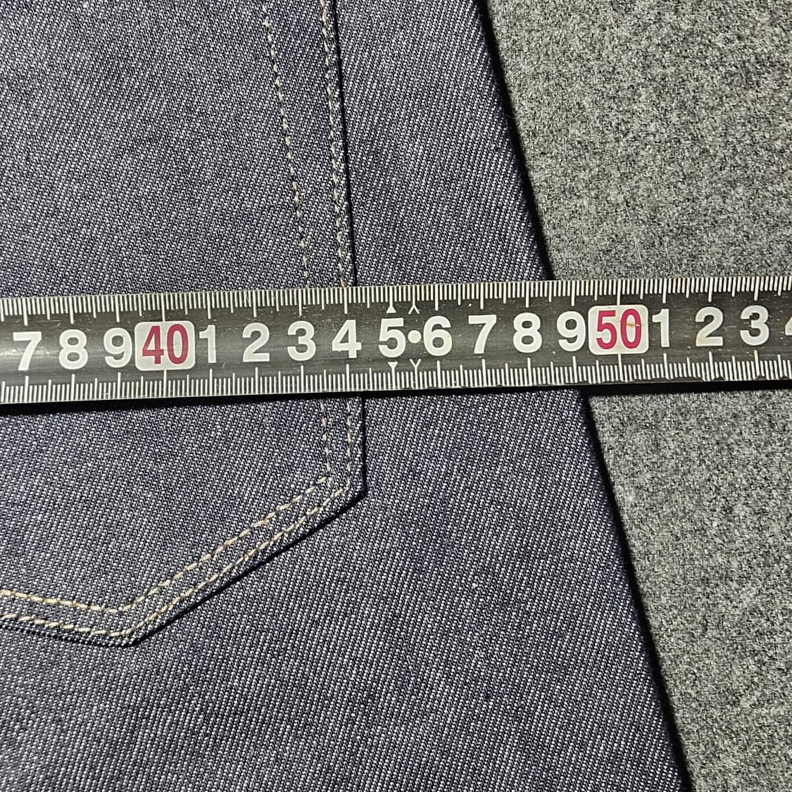 유니클로 슬림핏 셀비지 데님 31 실측 28 상품이미지8