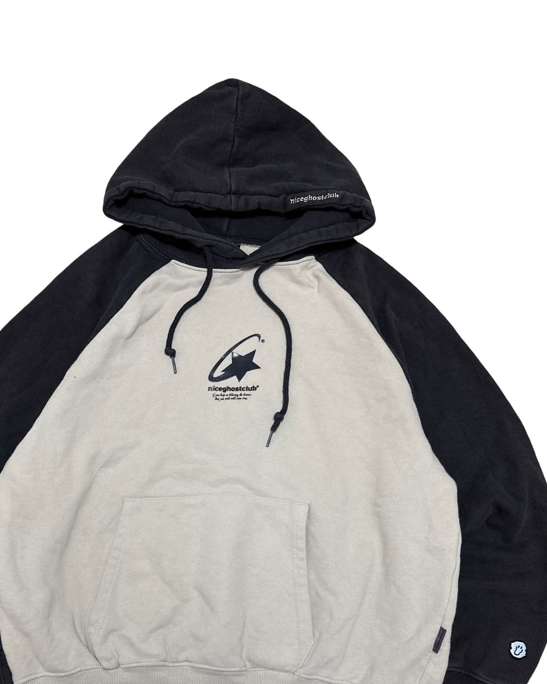 나이스고스트클럽 배색 후드티 상품이미지2