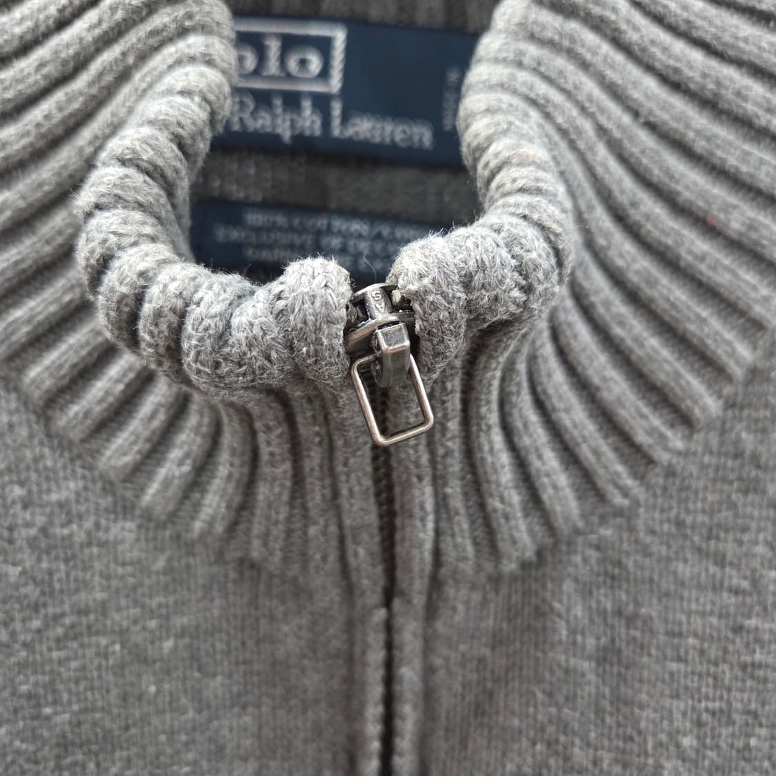 폴로랄프로렌 풀오버 하프집업 코튼 니트 L 상품이미지6