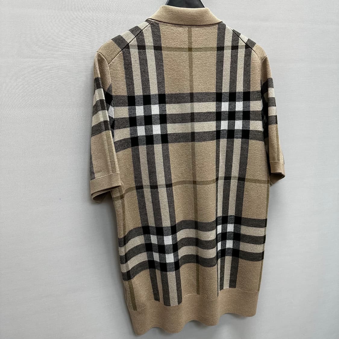 버버리 체크 니트 카라 반팔티 (95 100) 상품이미지6