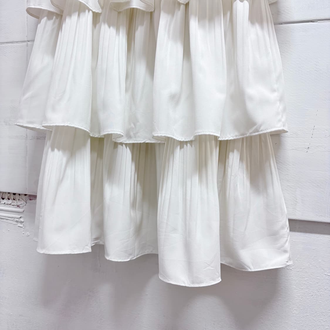 SPRAY PREMIUM 화이트 캉캉 모리걸 롱 스커트 JPN 상품이미지3