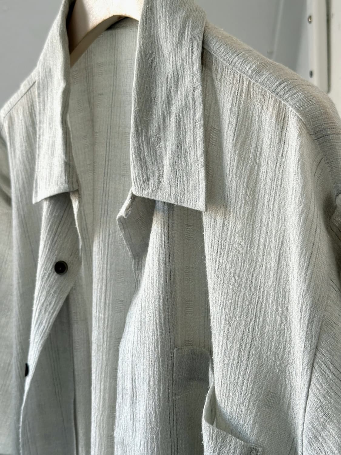 Natural fabric jacquard design half shir 상품이미지2