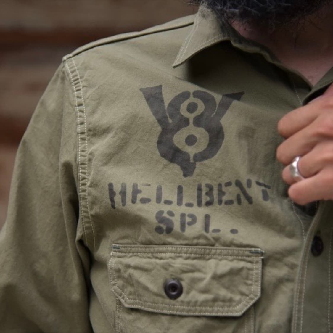 [16]프리휠러스 "HELLBENT" 올리브 워크 셔츠 상품이미지3
