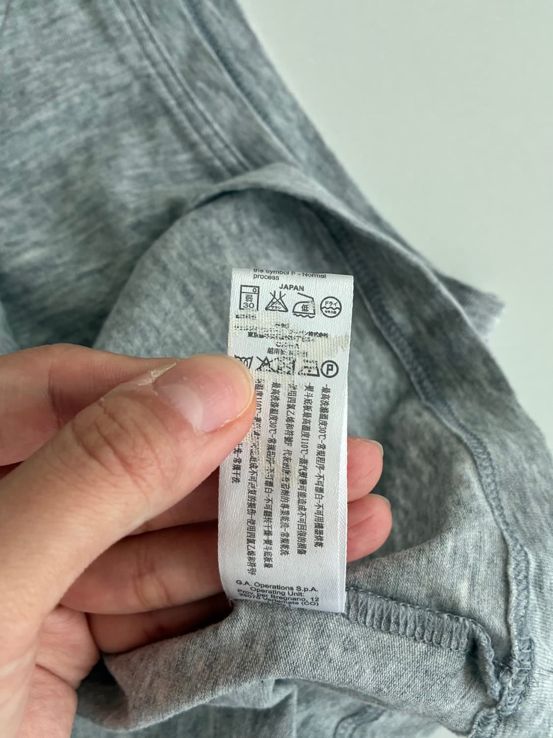 S) 엠포리오 아르마니 큐빅 탱크 탑 나시 그레이 상품이미지7