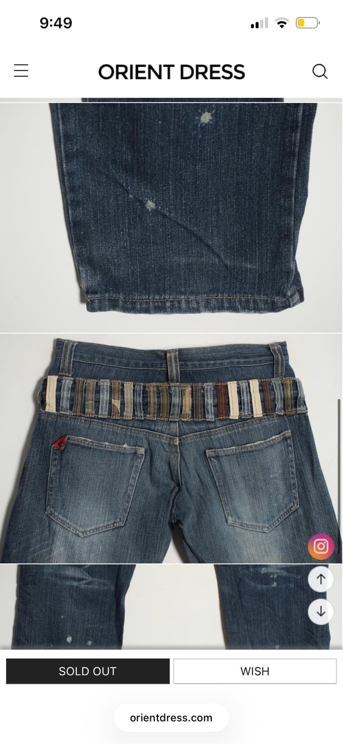 [32] CUORE INTERNAZIONALE 빈티지 데님 팬츠 상품이미지3