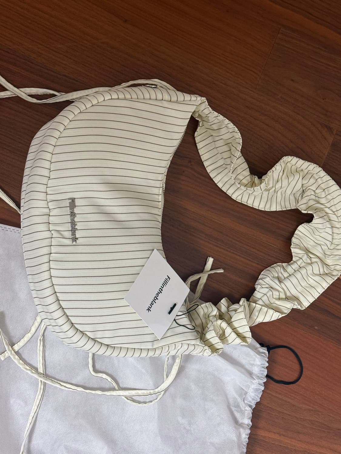 (새상품) 필인더블랭크 아이보리 가방 판매 상품이미지4