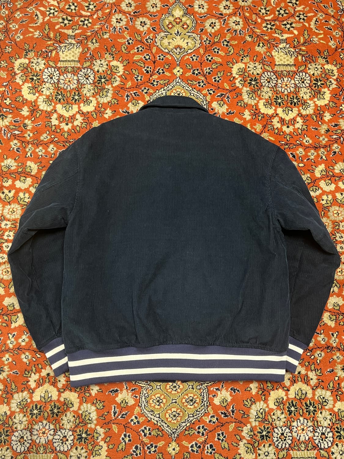 [XL] 프리즘웍스 코듀로이 바시티 자켓 네이비 상품이미지2