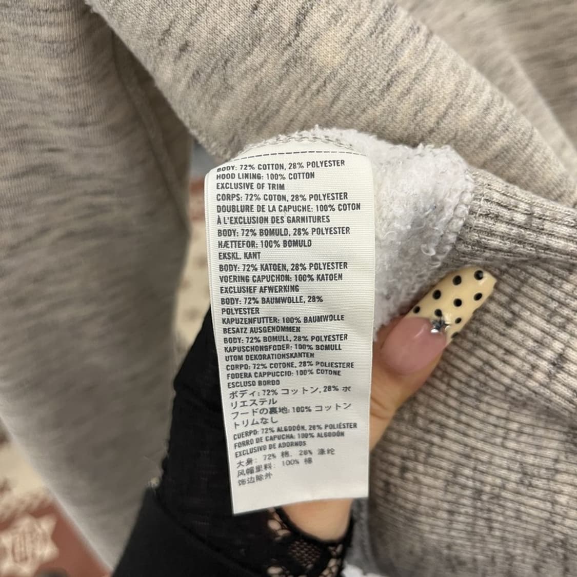 아베크롬비 레트로 Y2K 빈티지 그런지디테일 후드티 S C09742 상품이미지6