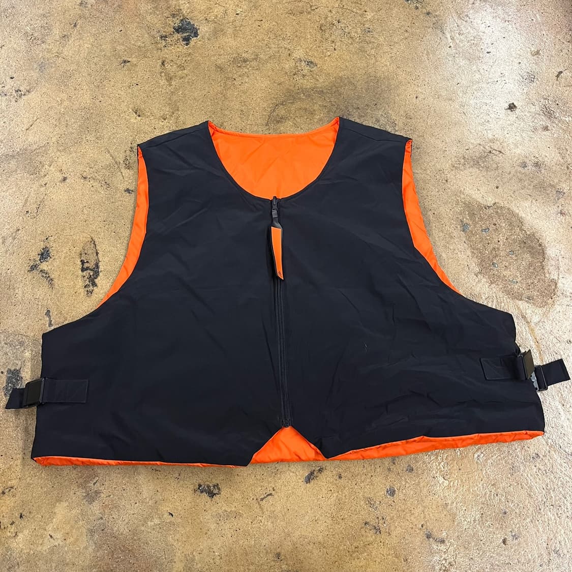 [정품/2XL] 아디다스 오렌지 블랙 패딩 조끼 b17 상품이미지5