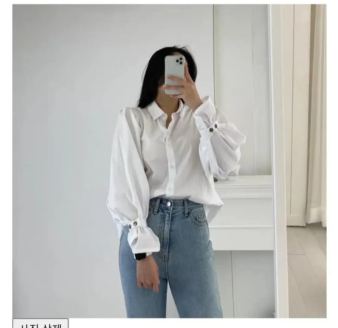 러블리소매퍼프셔츠블라우스벌룬카라심플박시아방핏긱시크모리걸남친셔츠정장 상품이미지2