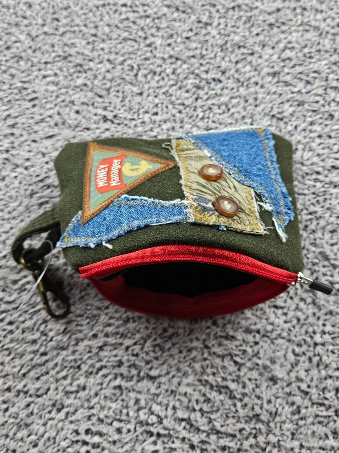 핸드메이드 리워크 커스텀 패치드 키링 월렛 ( 13X10 )/ 10734 상품이미지5