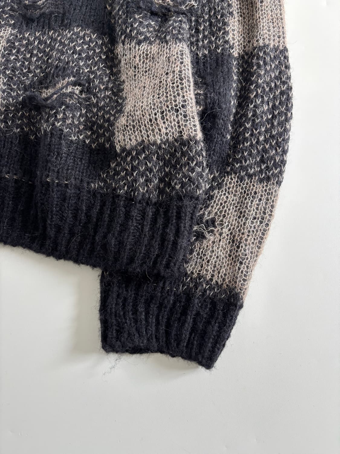 OUR LEGACY 아워레가시 블랙 디스트럭티브 깅엄 소날 라운드넥 상품이미지8