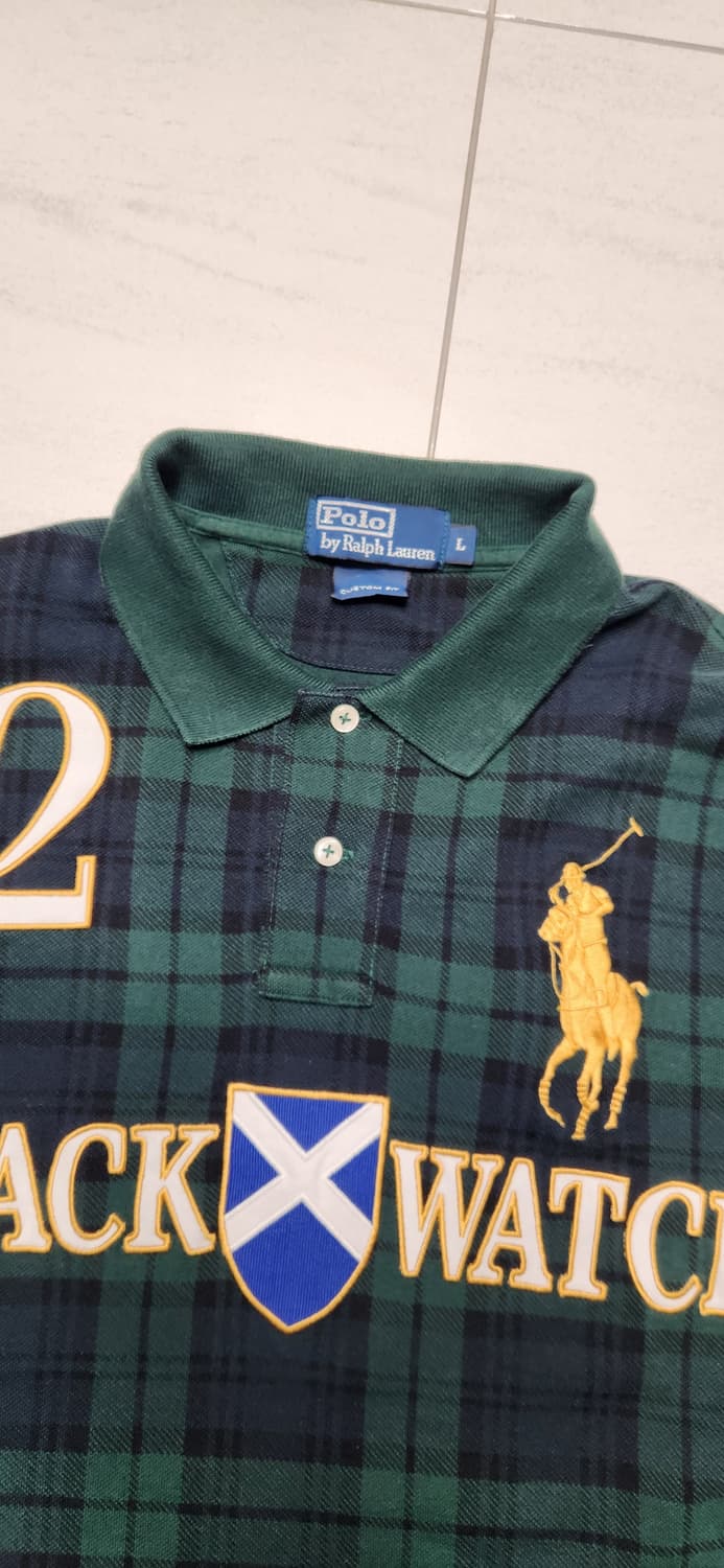 폴로 빅포니 골드 블랙워치 그린 채크 치프키프 pk L 상품이미지3