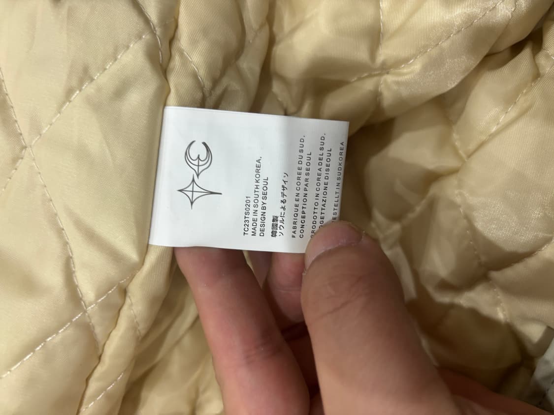 떠그 클럽 / 베이지 스터드 항공 점퍼 / 3 xl 105 상품이미지3