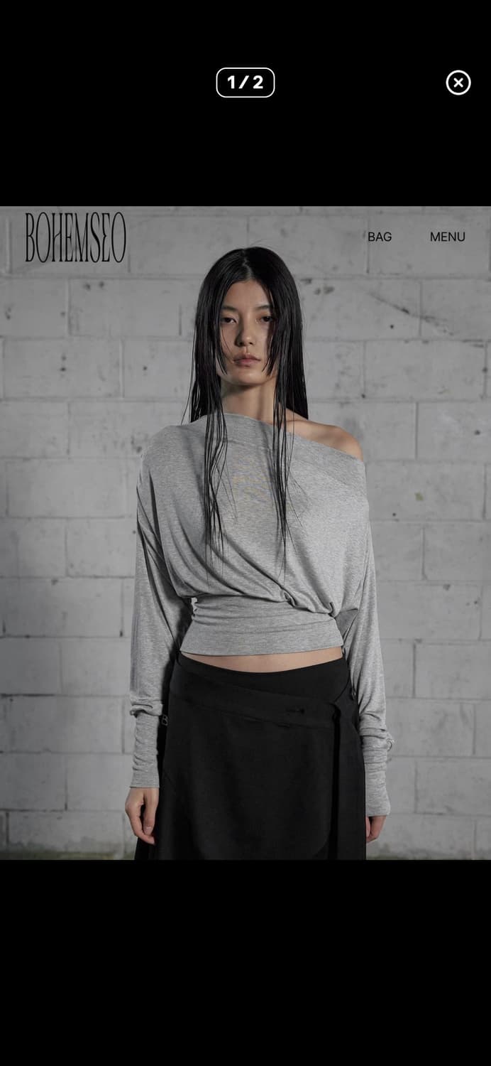 보헤미안서울 shoulder shirring sleeve 숄더셔링슬리브 상품이미지1