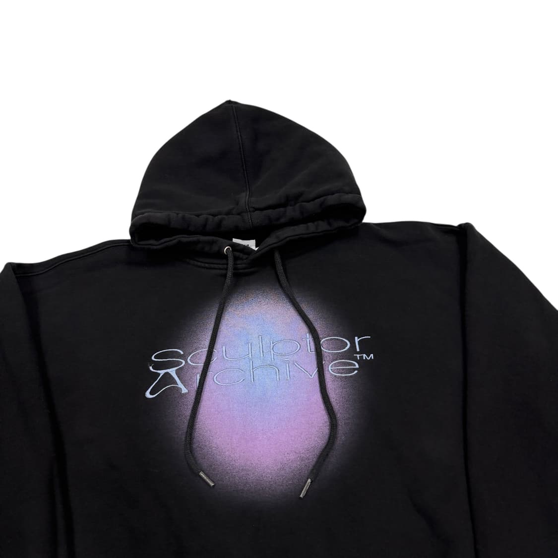 스컬프터 그래픽 로고 기모 스웻 후드티 블랙 XL 상품이미지2