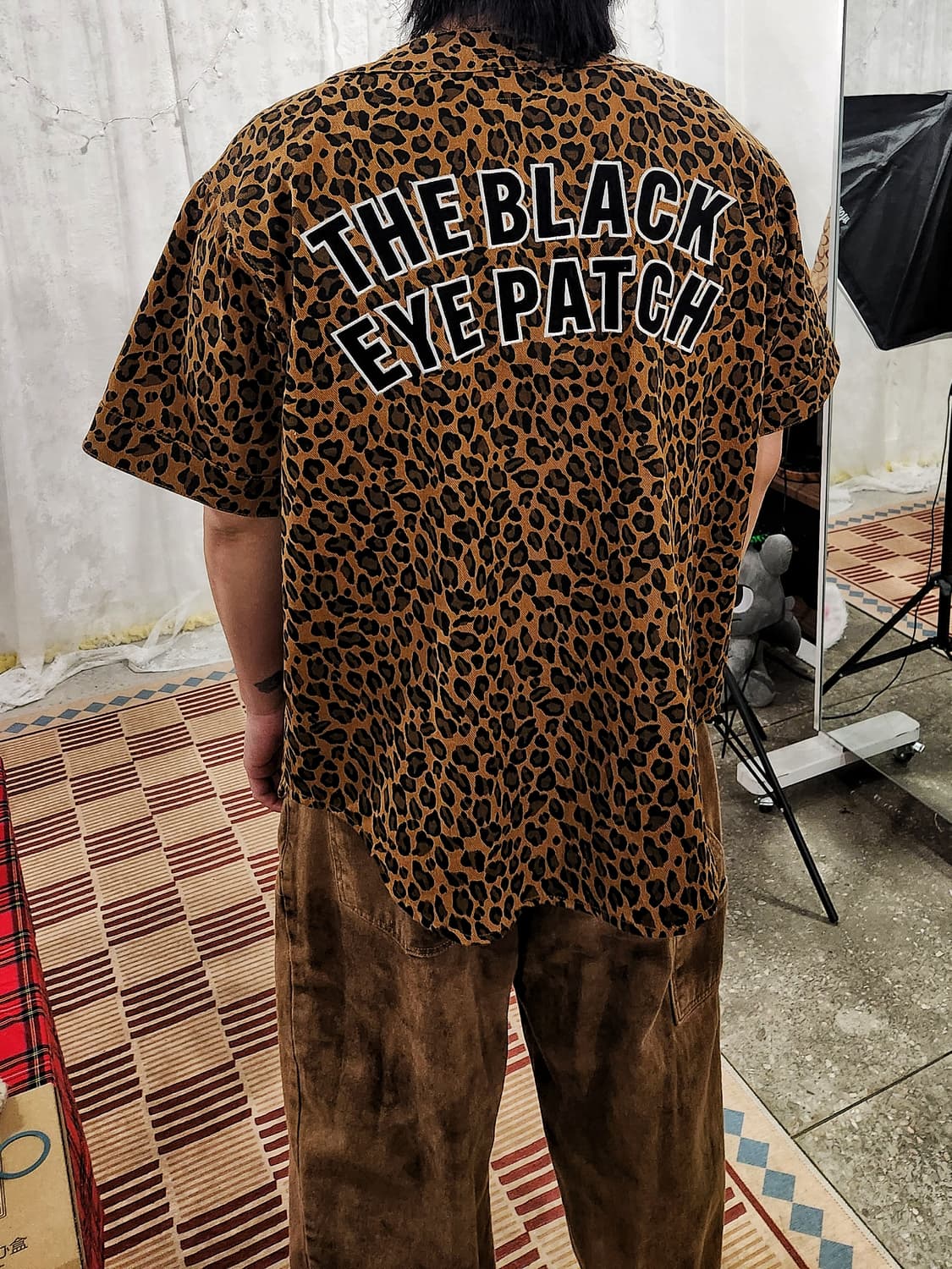 블랙아이패치 레오파드 베이스볼 셔츠 (L) 상품이미지1