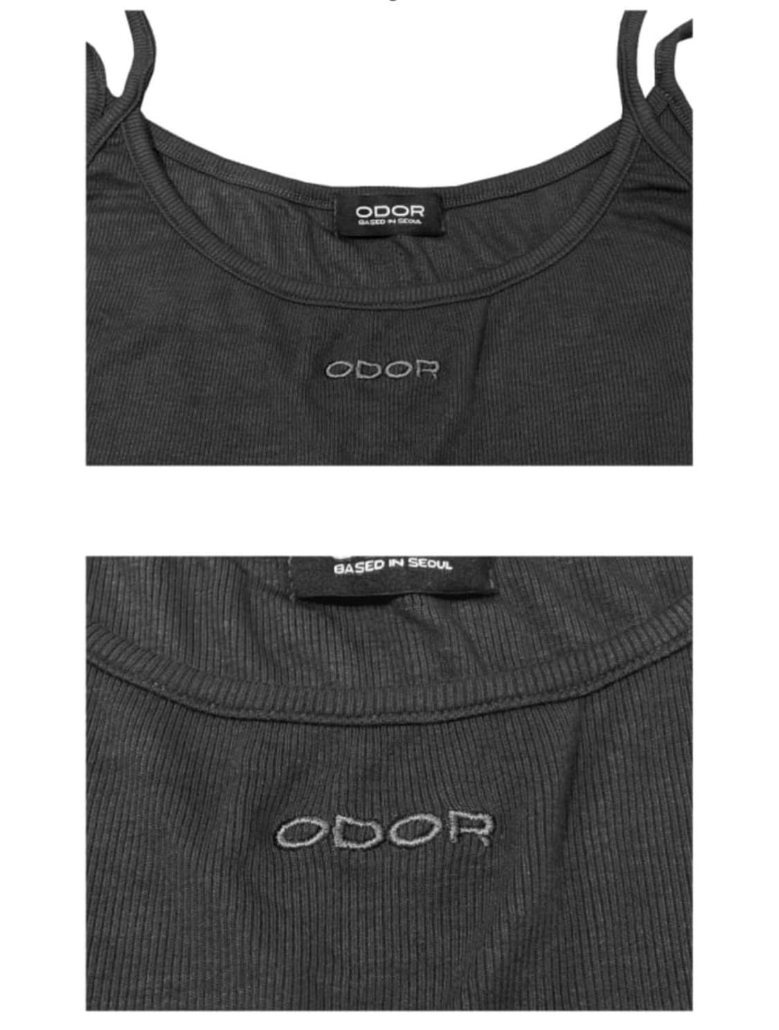 오도어 슬리브리스 블랙, 차콜 SET 상품이미지2