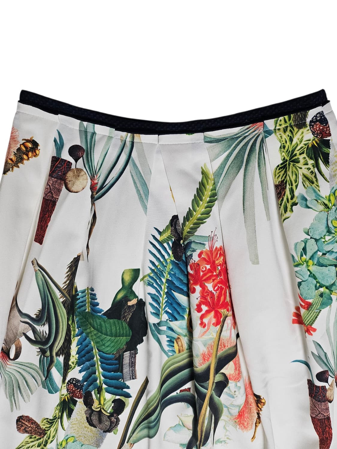 티렌 THYREN 패턴 네오플랜 플리츠 미디스커트 55(1/2) 상품이미지5