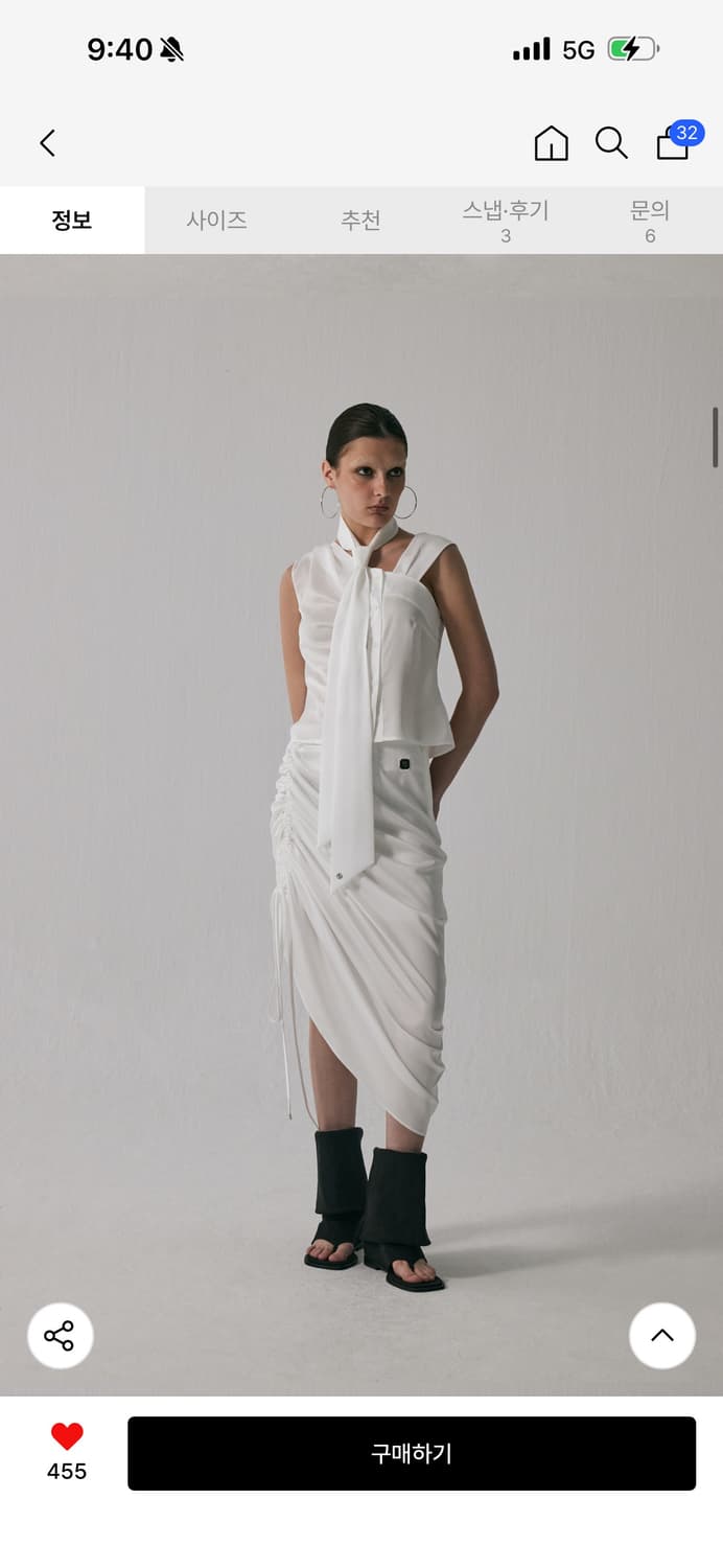정가16Tied Shirring Crop Shirts 셔링 블라우스 셔츠 상품이미지1