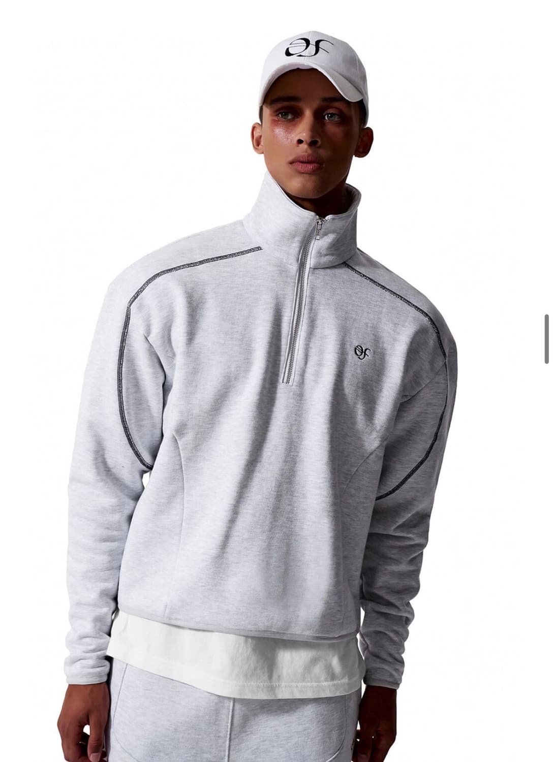 하프집업 크롭 스웻셔츠 상품이미지2