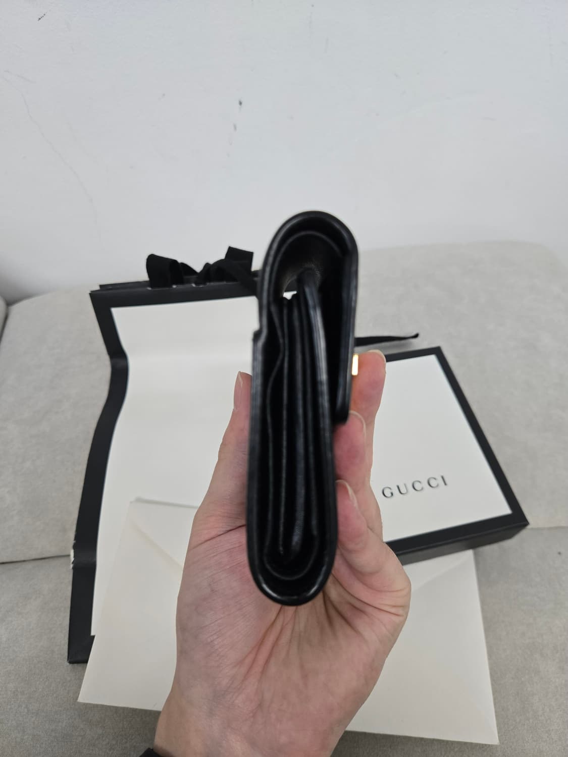 [보증서 정품]구찌 실비 삼단지갑 상품이미지1