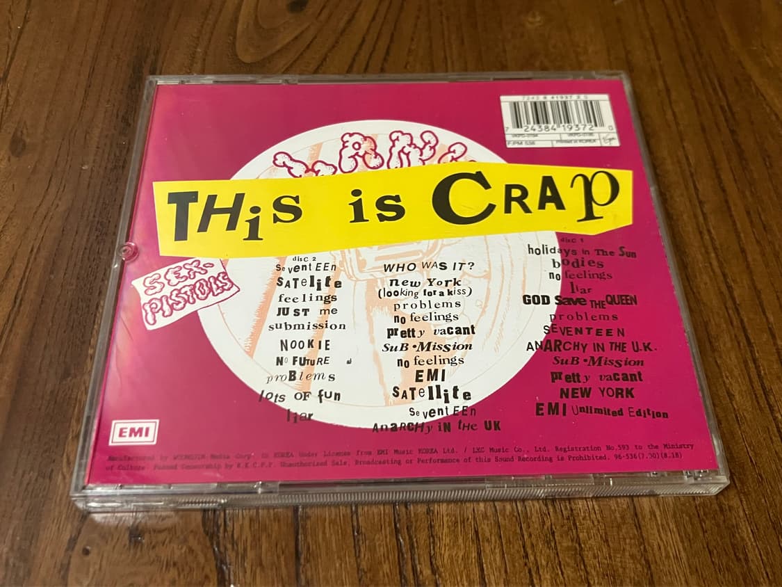 섹스피스톨즈 라이센스 2CD 디럭스에디션 영국 펑크 록 밴드 CD 시디 상품이미지10