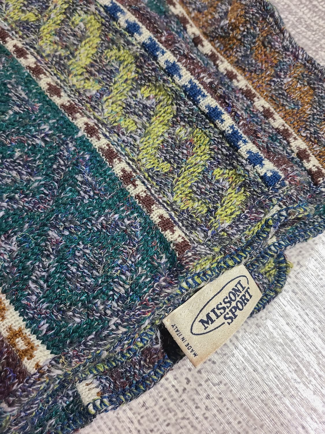 미쏘니 스포츠 빈티지 니트 머플러 상품이미지4