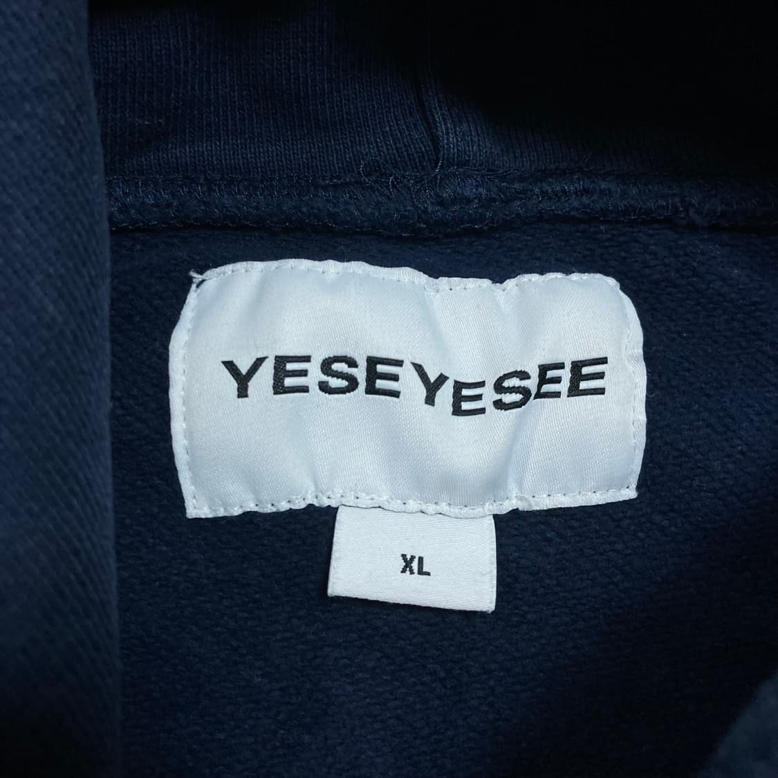 예스아이씨 스펠아웃 네이비 후드티 상품이미지3