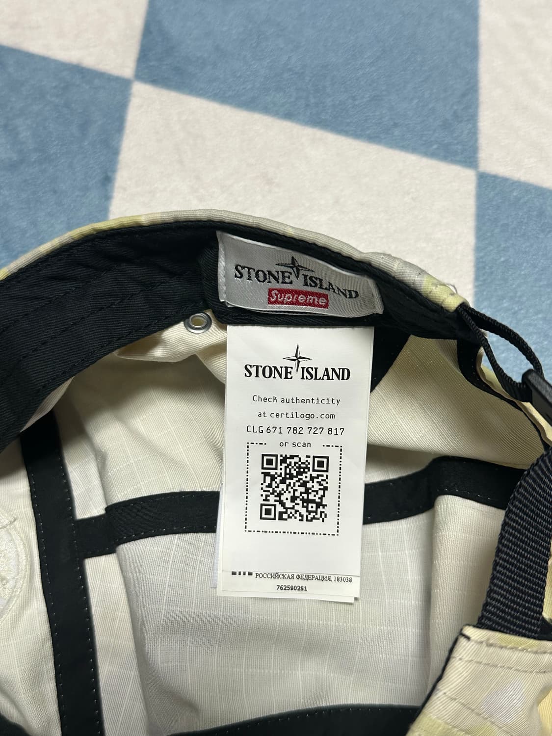 슈프림 스톤아일랜드 콜라보 모자 상품이미지5