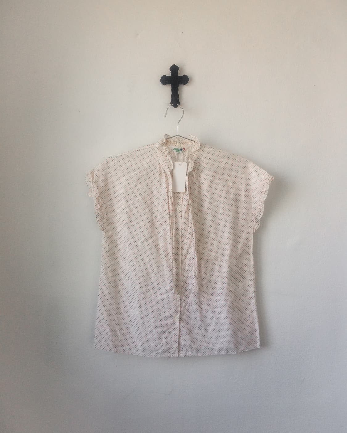 Tied dot pattern blouse 상품이미지1