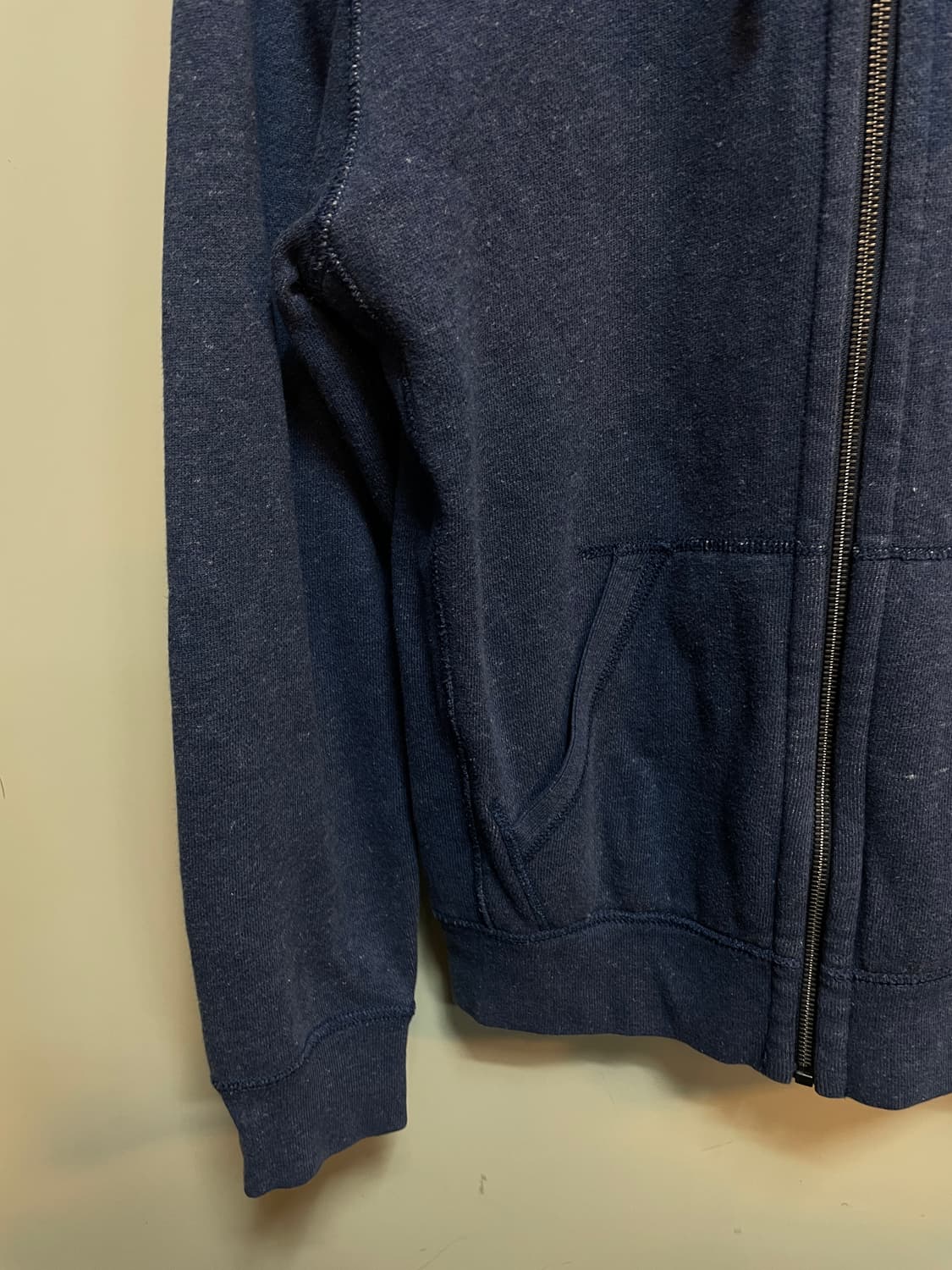 폴로 데님컬러 기모 후드집업 상품이미지5