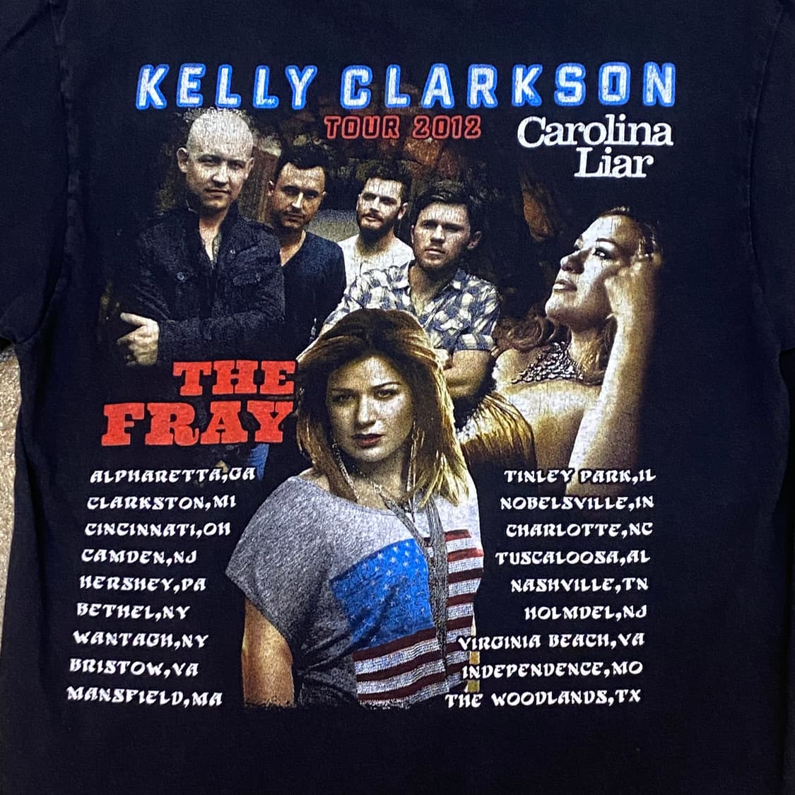 미국 빈티지 켈리 클락슨 콘서트 투어티 반팔티 락티셔츠 상품이미지5