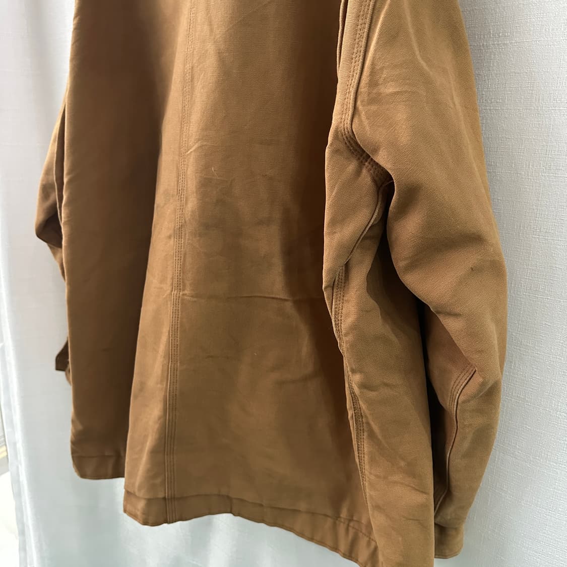 80-90s 올드 칼하트 초어 자켓 탄 브라운 54L 오버사이즈 상품이미지9