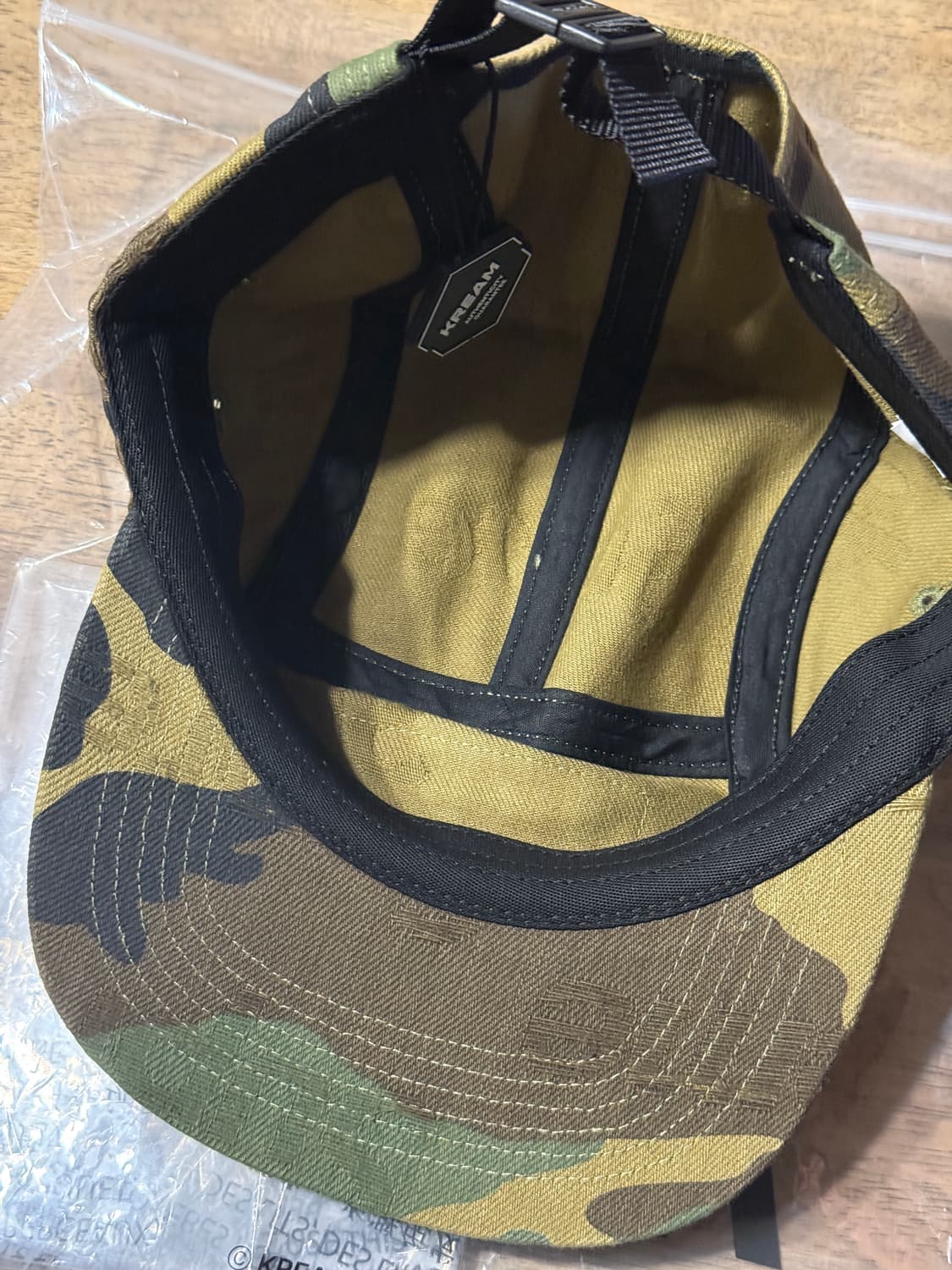 슈프림 자카드 로고 데님 캠프캡 우드랜드 카모 팔아요 상품이미지2